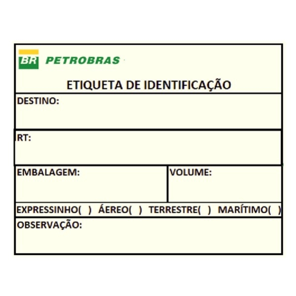 Etiqueta Identificação 18,5 x 19,8mm-12301RD
