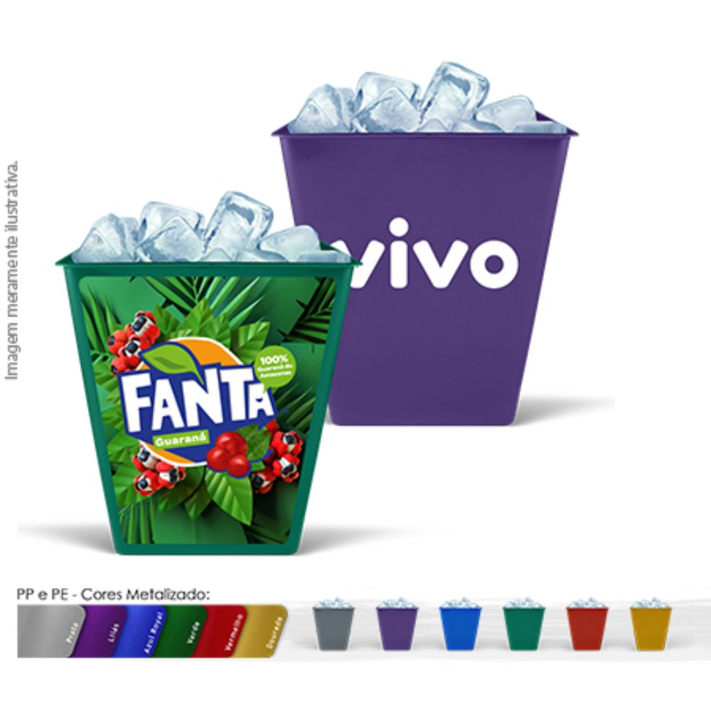 Balde de Gelo Retangular -444BB