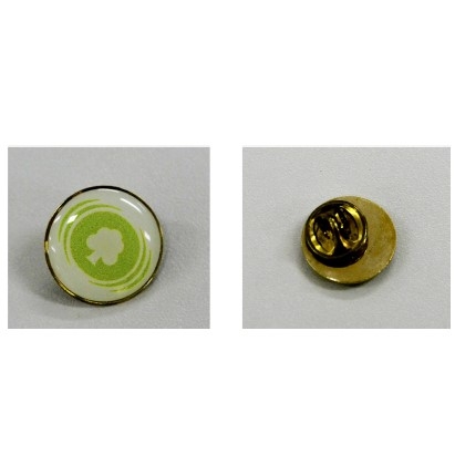 Botton de metal e resina