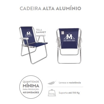 Cadeira Alta Alumínio -02520