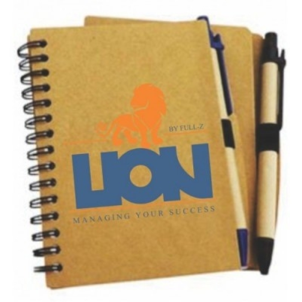  Caderneta de anotações com Caneta Ecológico-06081CB