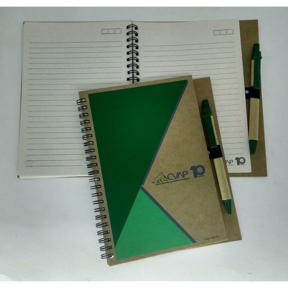 Caderno Ecológico com Caneta