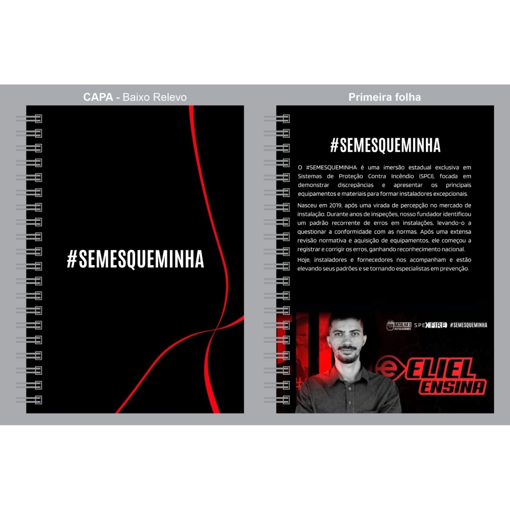 Caderno empresário com foto GRAFITE-1706CB