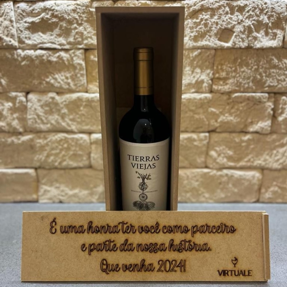 Caixa para Vinho em MDF-656MD