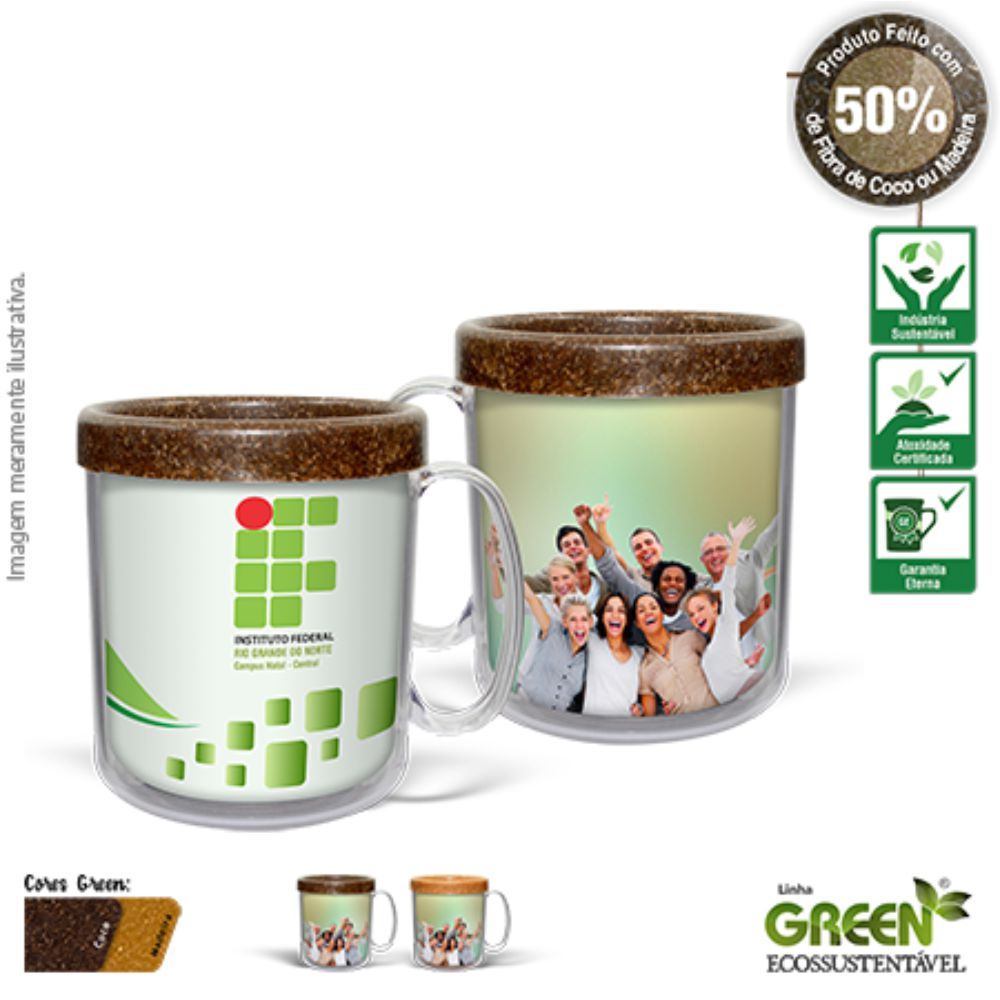 Caneca Foto Térmica Green-233BBG