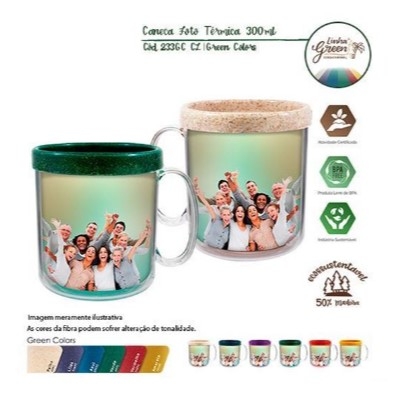 Caneca Foto Térmica Green Colors-233GC