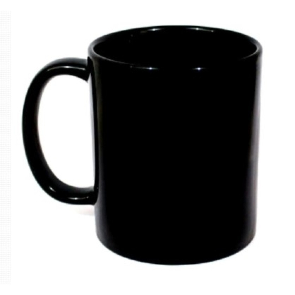 Caneca porcelana preta-2805MD