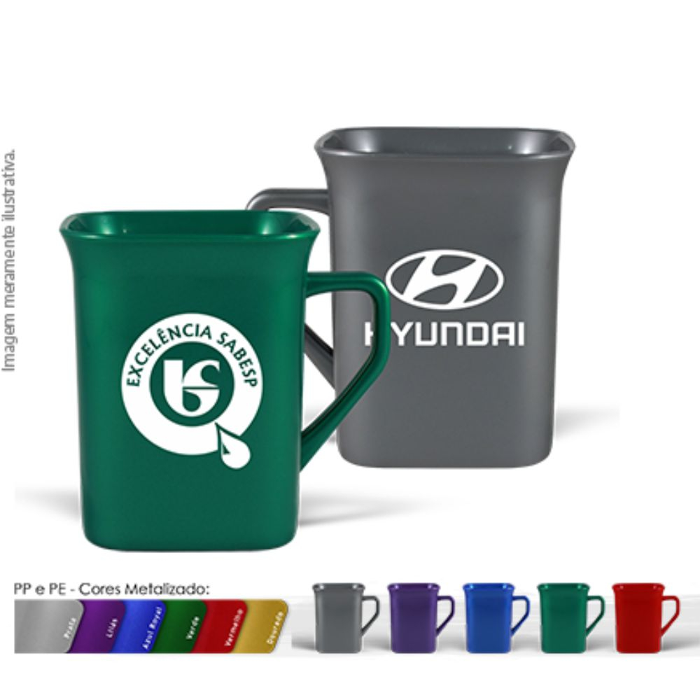 Caneca quadrada 250ml