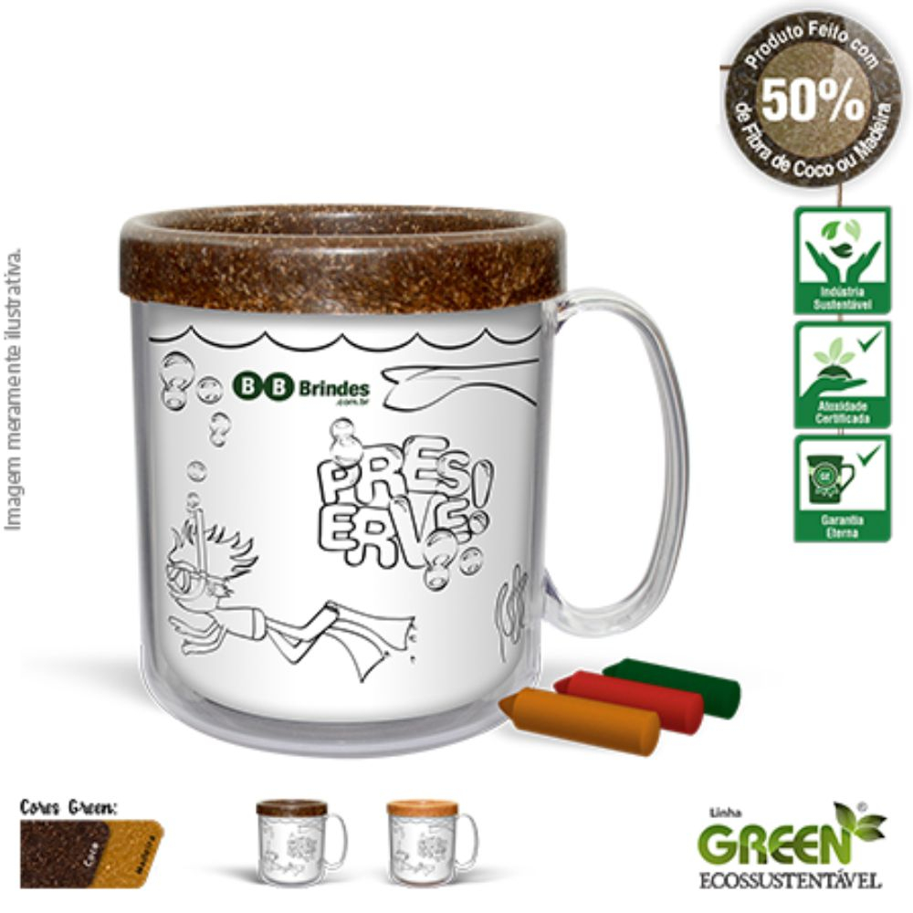 Caneca térmica infantil -332BBG