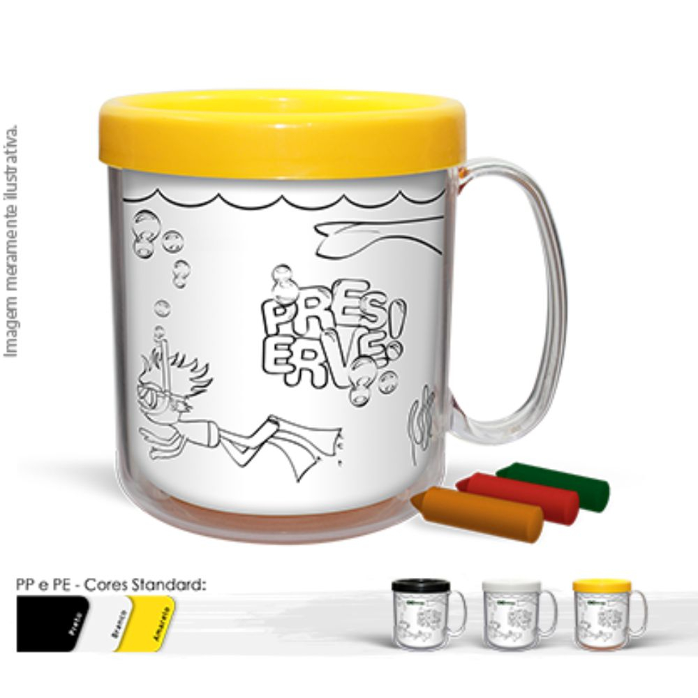 Caneca térmica infantil 300ml-332BB