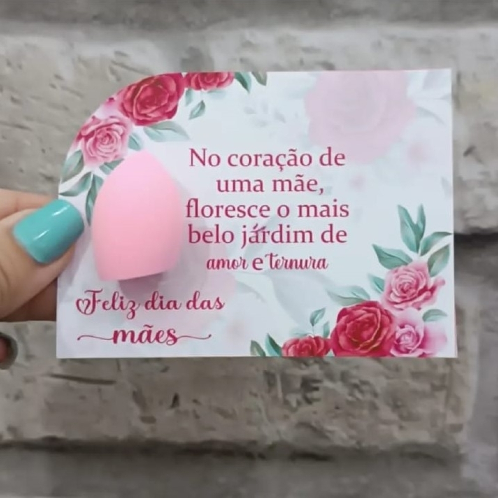 Card com Esponja de Maquiagem-049DL