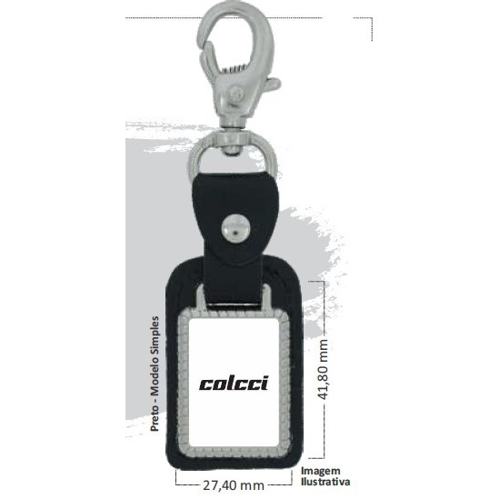 Chaveiro Metal Couro-10031NAK