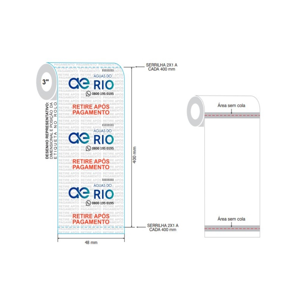 Fita Adesiva Não Retire Material Bopp 400x48mm-1310822