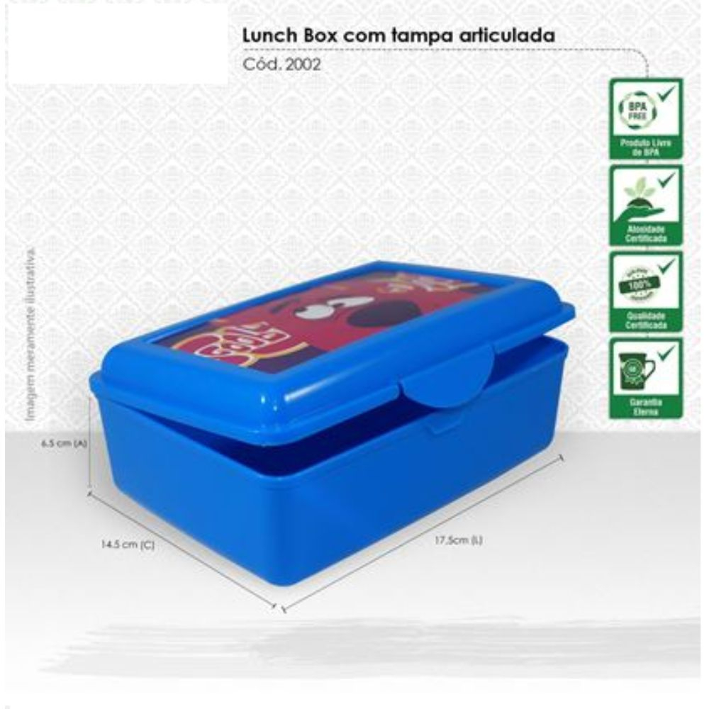 Marmita Lunch Box Com Tampa Articulada-2002BB