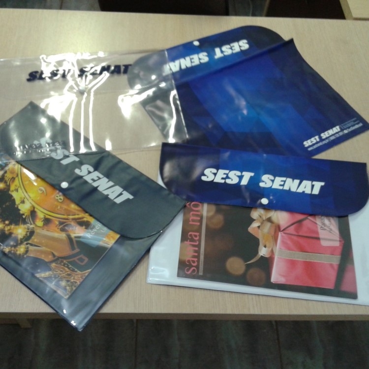 Pasta envelope com botão-201RN