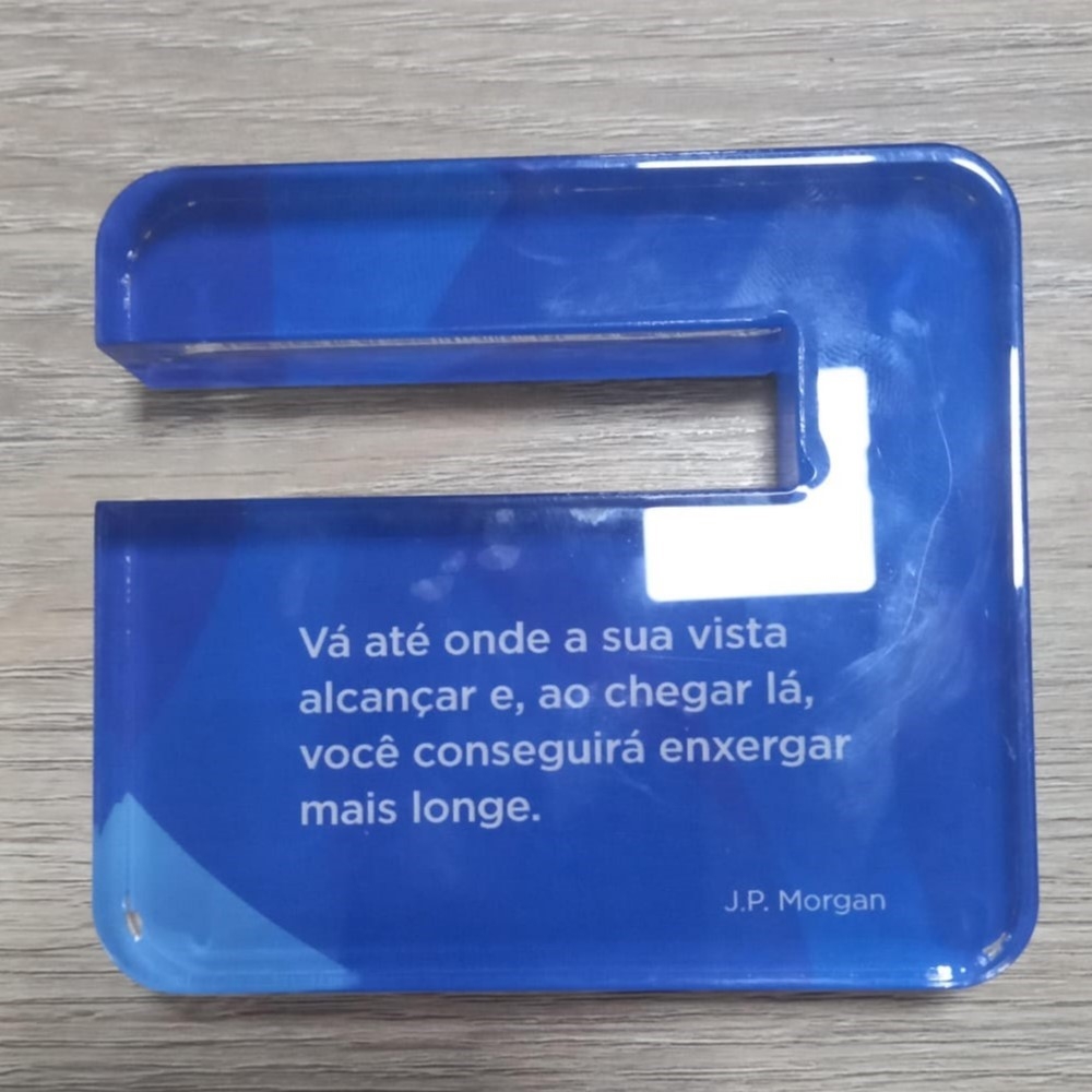 Placa suporte em acrilico-19061AS