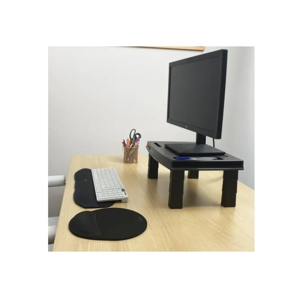Suporte Monitor Notebook De Mesa Reliza Ergonômico Ergodesk-1808ML