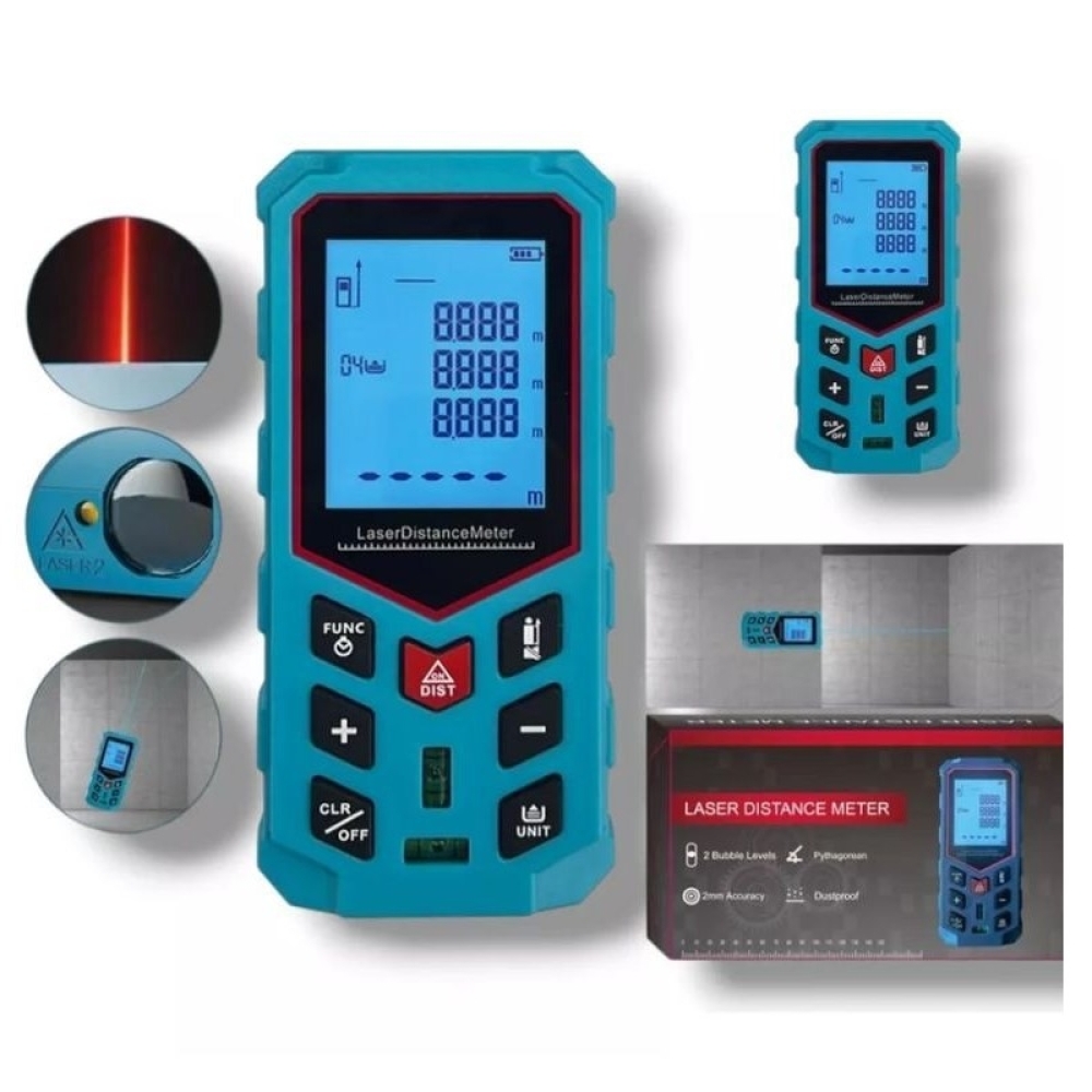 Trena Medidor De Distância A Laser Profissional -2807X5
