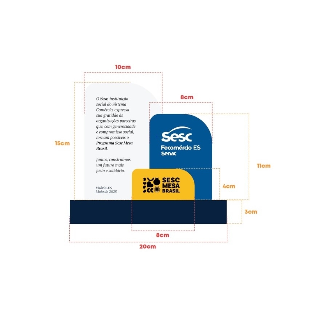 Troféu em acrílico -0505AV