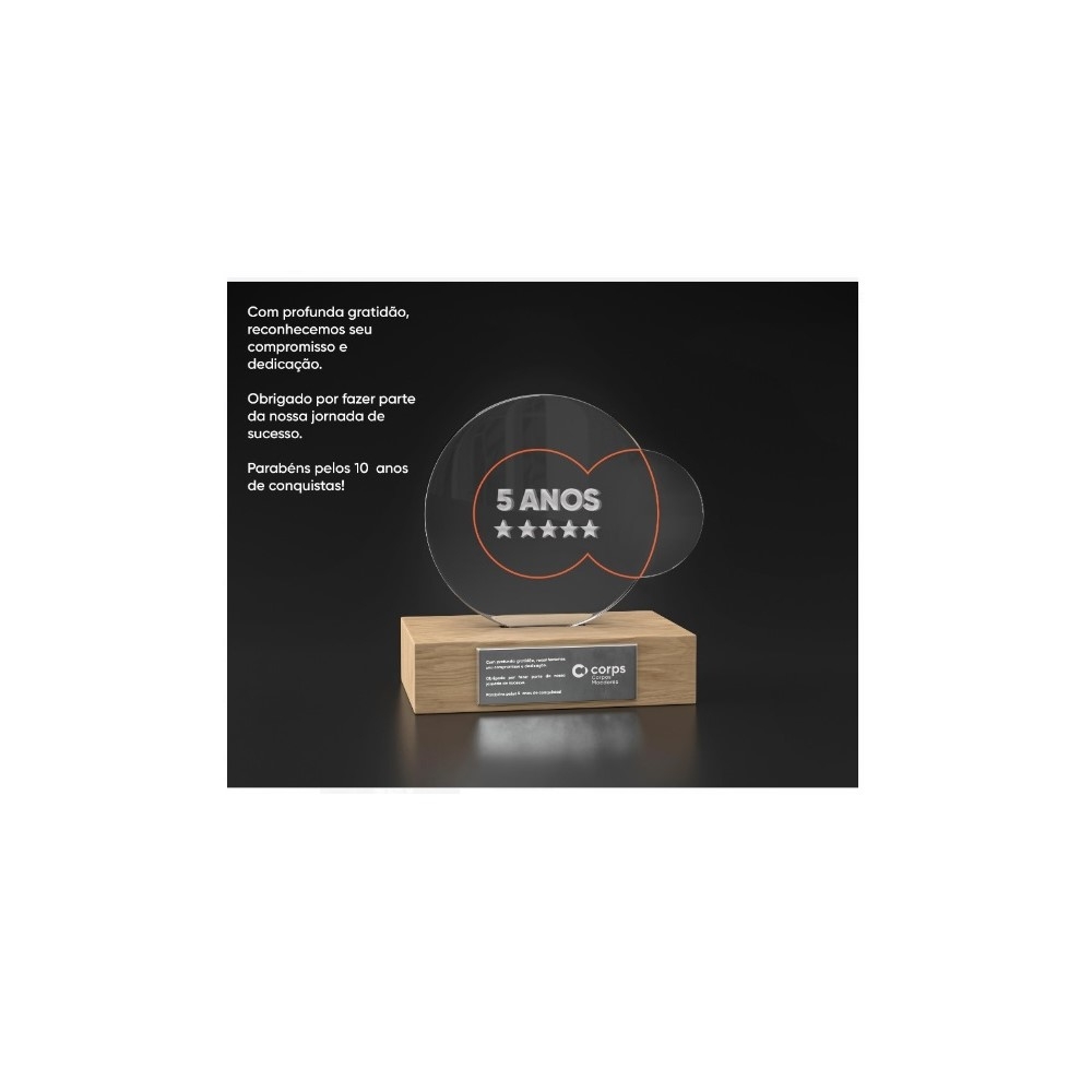 Troféu personalizado -02072AS