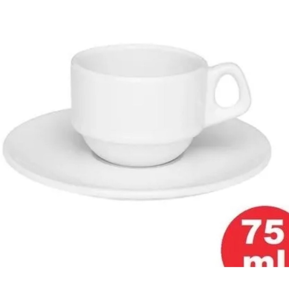 xicara porcelana com pires -06021JC